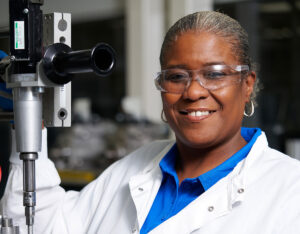 Woman working in a lab